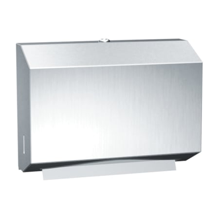 ASI Surface Mounted Horizontal C-Fold Paper Towel Dispenser Satin Stainless Steel