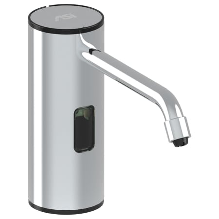 ASI Deck Mounted Electronic Liquid Soap Dispenser with 51 oz Capacity Bright Stainless Steel