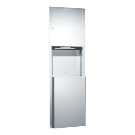 ASI Recessed Paper Towel Dispenser and Waste Receptacle Combo Satin Stainless Steel
