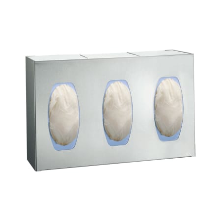 ASI Surface Mounted Surgical Glove Dispenser - Three Boxes Satin Stainless Steel