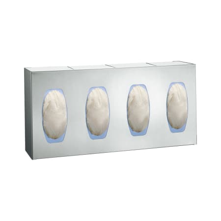 ASI Surface Mounted Surgical Glove Dispenser - Four Boxes Satin Stainless Steel