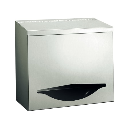 ASI Small Surface Mounted Bulk Disposables Dispenser Satin Stainless Steel