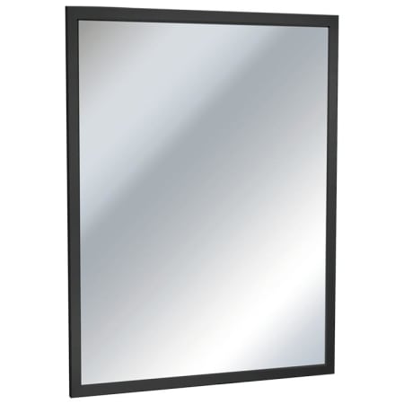ASI 18" W x 36" H Modern Rectangular Stainless Steel Framed Bathroom Wall Mirror Matte Black