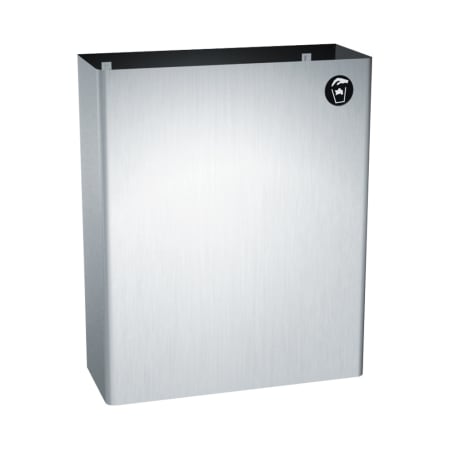 ASI Surface Mounted Waste Receptacle Satin Stainless Steel
