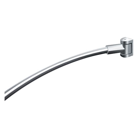 ASI Shower Curtain Rod, Curved with Mounting Brackets Chrome
