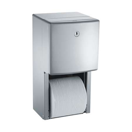 ASI Roval Twin Hide-a-Roll Surface Mount Toilet Tissue Dispenser Satin Stainless Steel