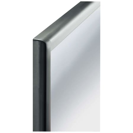 ASI Roval 24"W x 36"H Rectangular Flat Framed Wall Mounted Bathroom Mirror Satin Stainless Steel