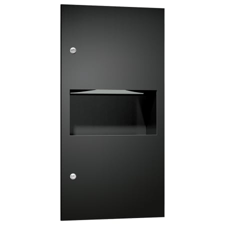 ASI Simplicity Recessed Paper Towel Dispenser and Waste Receptacle Matte Black