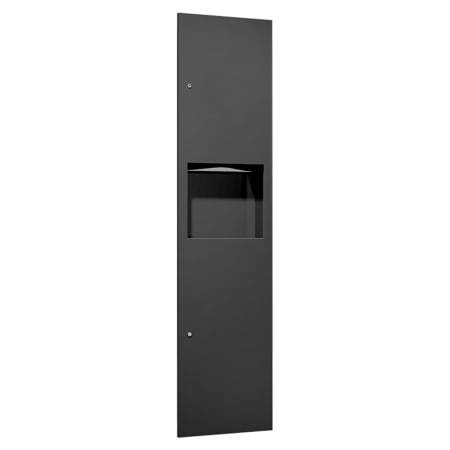 ASI Simplicity Recessed Paper Towel Dispenser and Waste Receptacle Matte Black