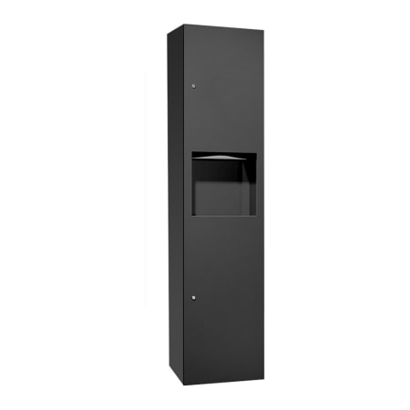 ASI Simplicity Surface Mounted Paper Towel Dispenser and Waste Receptacle Matte Black