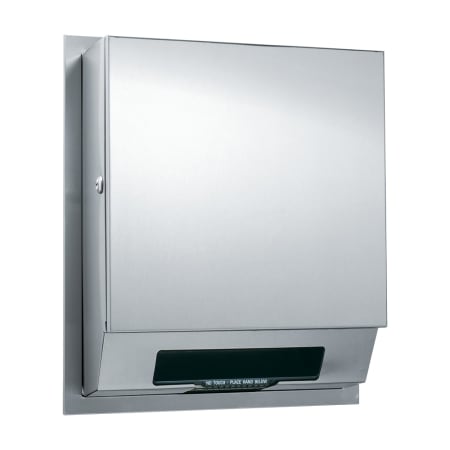 ASI Semi-Recessed Automatic Paper Towel Dispenser - Battery Operated Satin Stainless Steel