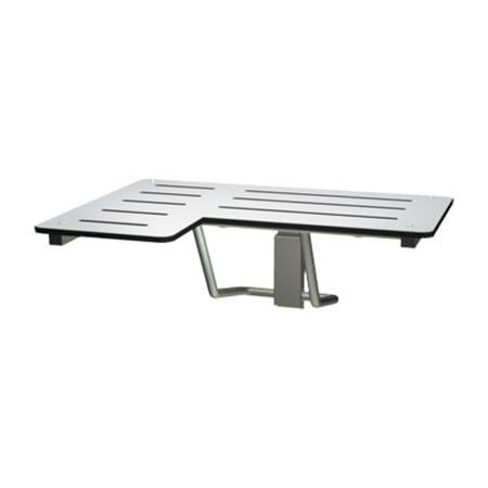 ASI 33" L-Shaped Folding Shower Seat - Right Hand White