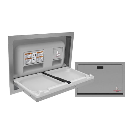 ASI Recessed Baby Changing Station Satin Stainless Steel