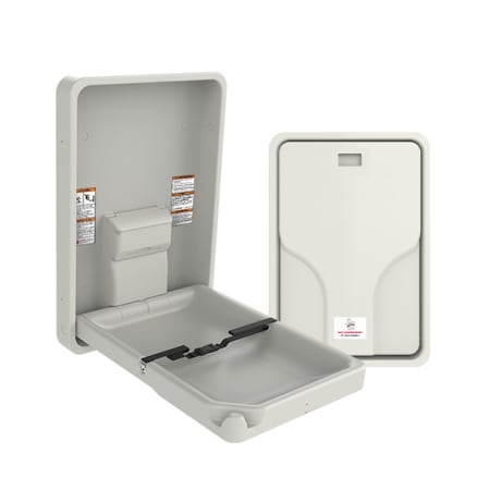 ASI Surface Mounted Vertical Baby Changing Station Beige