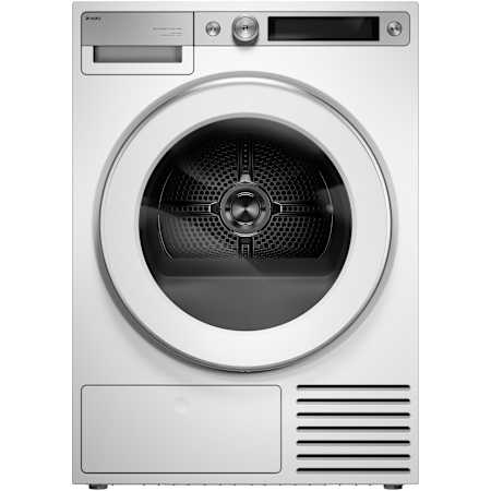 Asko 7 Series 24 Inch Wide 5.2 Cu. Ft. Energy Star Certified Electric Dryer with Heat Pump White