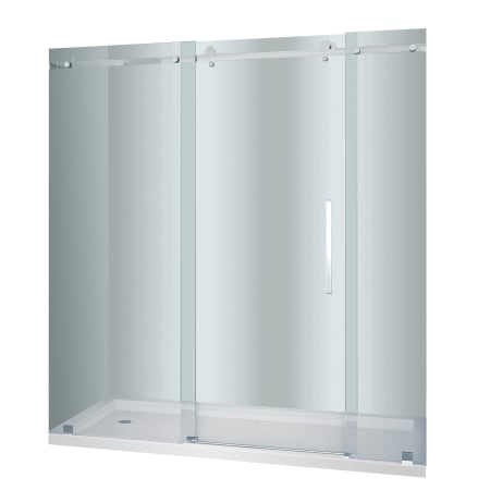 Aston-SDR976-TR-72-10-L-Shower Door in Chrome