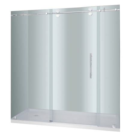 Aston-SDR978-TR-72-10-L-Shower Door in Stainless Steel