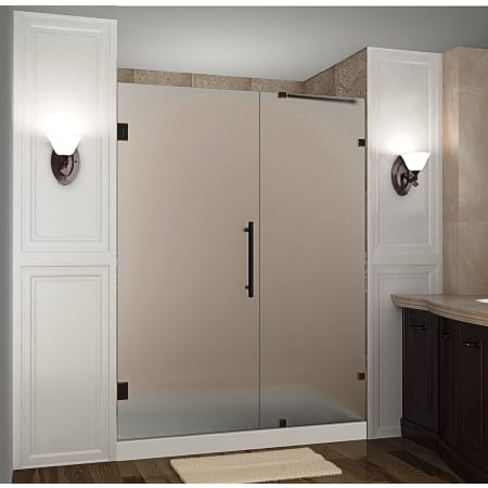 Aston-SDR985F-59-10-Installed Door in Oil Rubbed Bronze