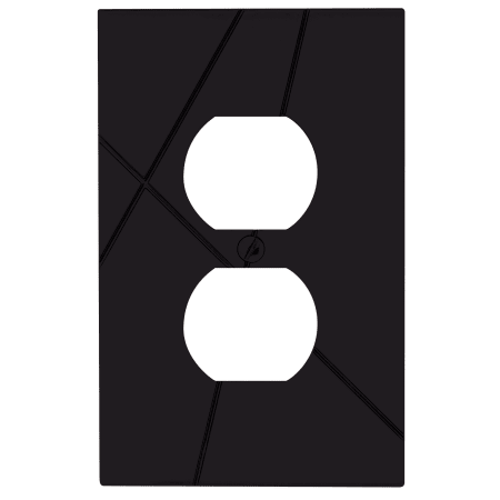 Atlas Homewares Modernist Outlet Plate Black