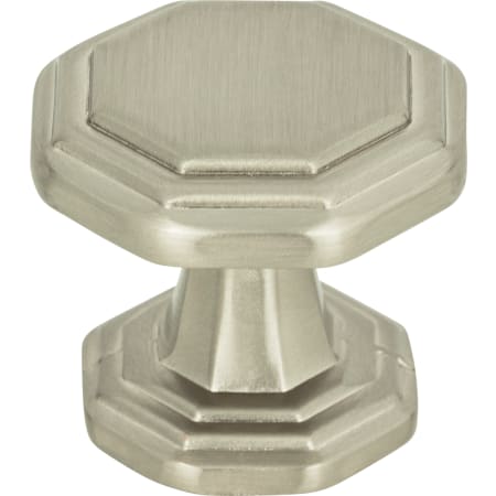 Atlas Homewares Dickinson 1-1/4 Inch Geometric Cabinet Knob Brushed Nickel