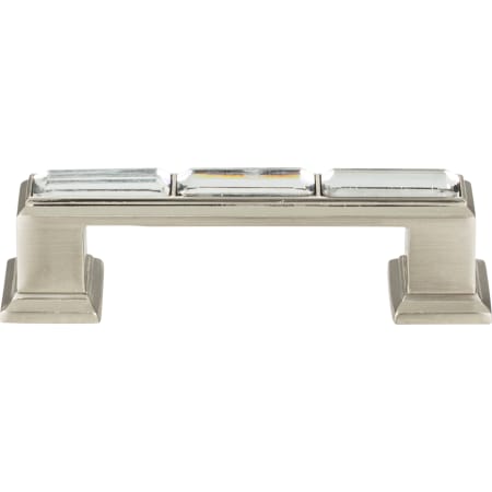 Atlas Homewares Crystal 3 Inch Center to Center Handle Cabinet Pull Brushed Nickel