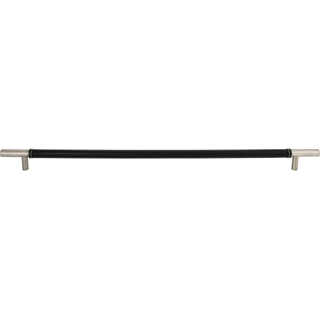 Atlas Homewares Zanzibar 17 Inch Center to Center Appliance Pull Black / Stainless Steel