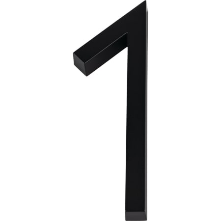Atlas Homewares Modern Avalon 6 Inch Tall Address House Number '1' Matte Black