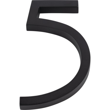 Atlas Homewares Modern Avalon 6 Inch Tall Address House Number '5' Matte Black