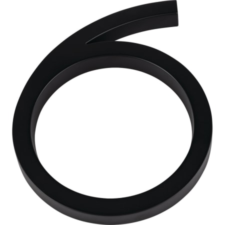 Atlas Homewares Modern Avalon 6 Inch Tall Address House Number '6' Matte Black