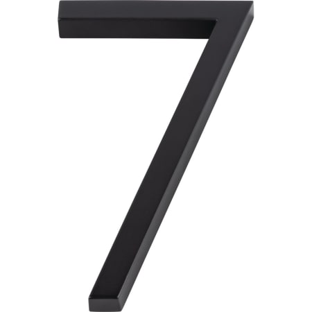 Atlas Homewares Modern Avalon 6 Inch Tall Address House Number '7' Matte Black
