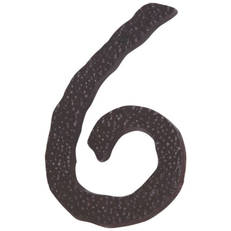 Atlas Homewares Jagged Hammered Address Number 6 Aged Bronze