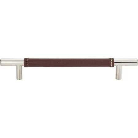 Atlas Homewares Zanzibar 3 Inch Center to Center Bar Cabinet Pull Brown / Brushed Nickel