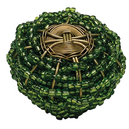 Atlas Homewares Bollywood 2 Inch Diameter Mushroom Cabinet Knob Kiwi & Brass