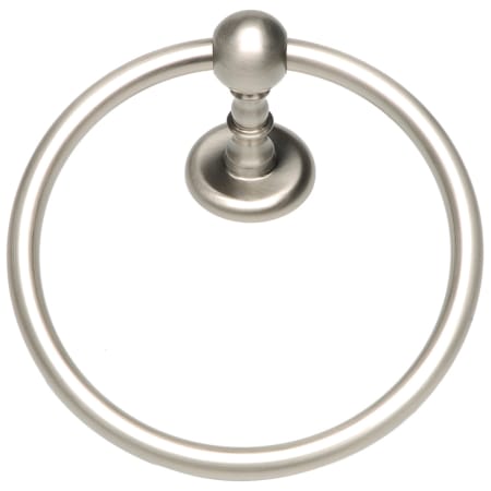Atlas Homewares Emma Collection 7-1/8 Inch Round Towel Ring Brushed Nickel