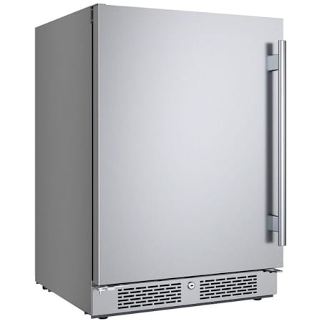 Avallon 24 Inch Wide 5.66 Cu. Ft. Built-In Compact Outdoor Refrigerator with Left Hinge Stainless Steel