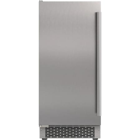 Avallon 15 Inch Wide 26 Lbs. Capacity Undercounter Left Hinge Ice Maker with 55 Lbs. Daily Ice Production Stainless Steel