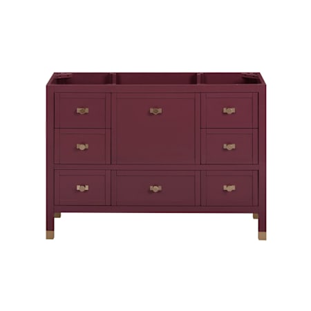 Avanity Alana 48" Single Free Standing Vanity Cabinet Only - Less Vanity Top Burgundy Red