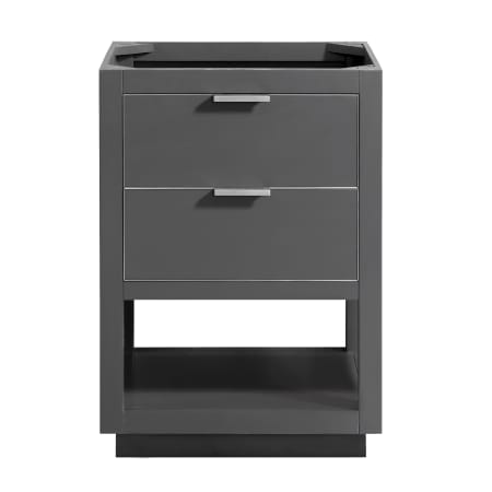 Avanity Allie 24" Single Free Standing Wood Vanity Cabinet Only - Less Vanity Top Twilight Gray with Silver Hardware