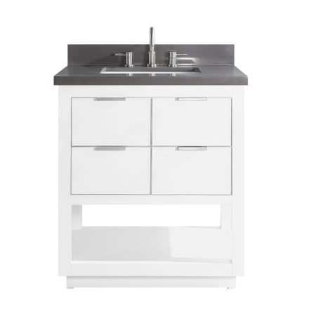 Avanity Allie 32" Free Standing Single Basin Vanity Set with Wood Cabinet and Quartz Vanity Top White