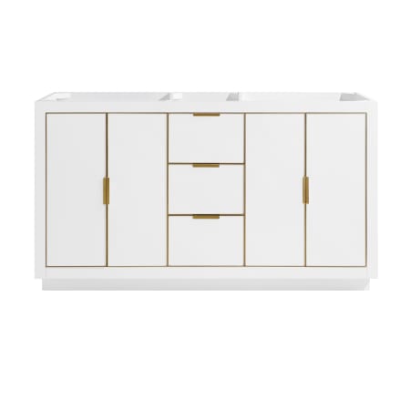 Avanity Austen 60" Double Free Standing Wood Vanity Cabinet Only - Less Vanity Top White