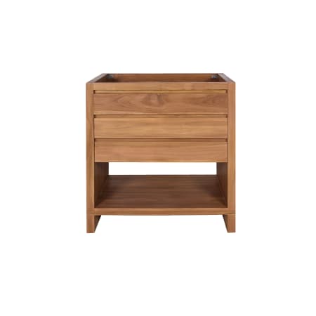 Avanity Kai 30" Single Free Standing Wood Vanity Cabinet Only - Less Vanity Top Natural Teak