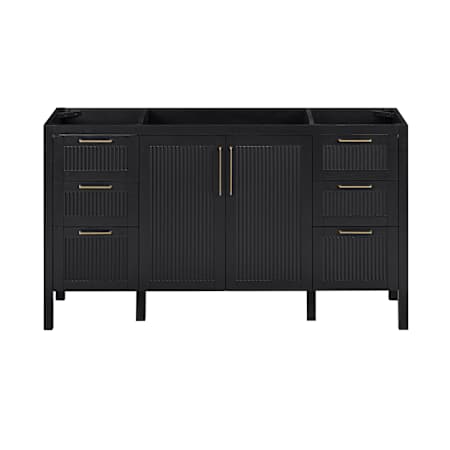 Avanity Luka 60" Single Free Standing Vanity Cabinet Only - Less Vanity Top Black Oak
