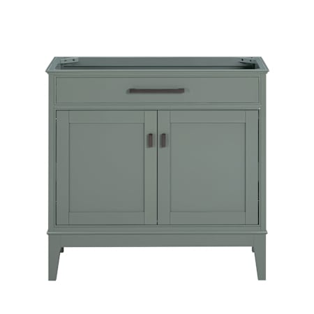 Avanity Madison 36" Single Free Standing Vanity Cabinet Only - Less Vanity Top Smoke Green
