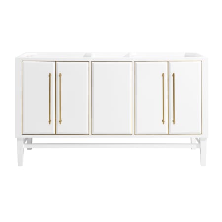 Avanity Mason 60" Double Free Standing Wood Vanity Cabinet Only - Less Vanity Top White