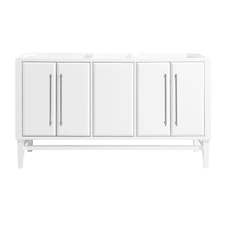 Avanity Mason 60" Double Free Standing Wood Vanity Cabinet Only - Less Vanity Top White