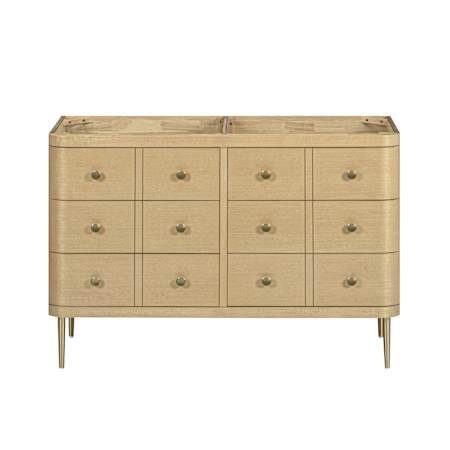 Avanity Serena 48" Double Free Standing or Wall Mounted Vanity Cabinet Only - Less Vanity Top White Oak