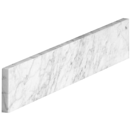 Avanity 22" L x 3-7/8" H Marble Sidesplash Carrara White