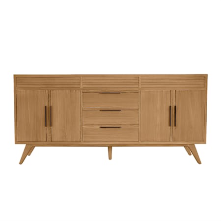 Avanity Taylor 72" Double Free Standing Vanity Cabinet Only - Less Vanity Top Natural Teak