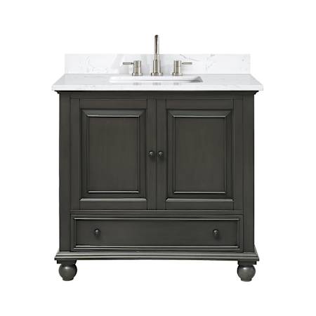 Avanity Thompson 36" Free Standing Single Basin Vanity Set with Cabinet and Engineered Stone Vanity Top Charcoal Glaze