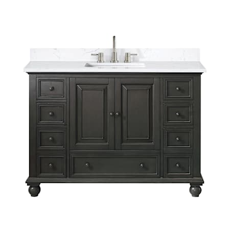 Avanity Thompson 48" Free Standing Single Basin Vanity Set with Cabinet and Engineered Stone Vanity Top Charcoal Glaze